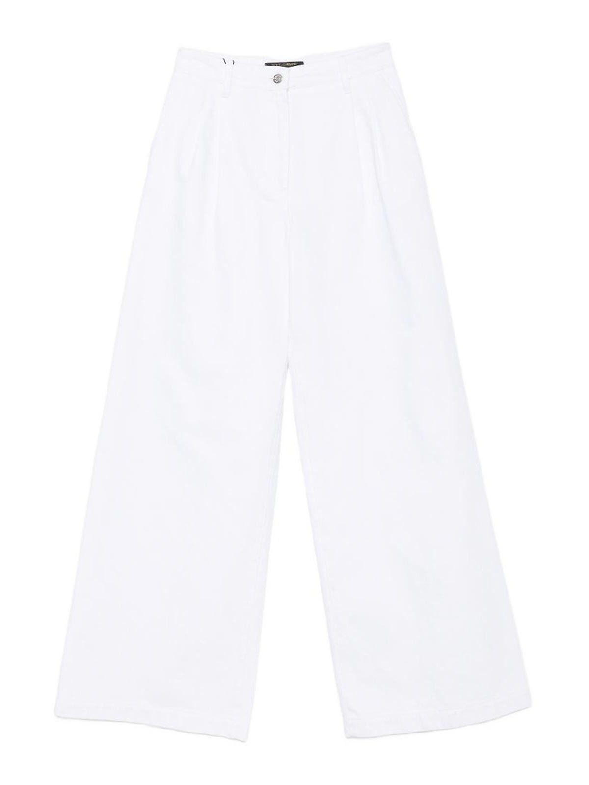 Dolce & Gabbana Jean Droit - Blanc