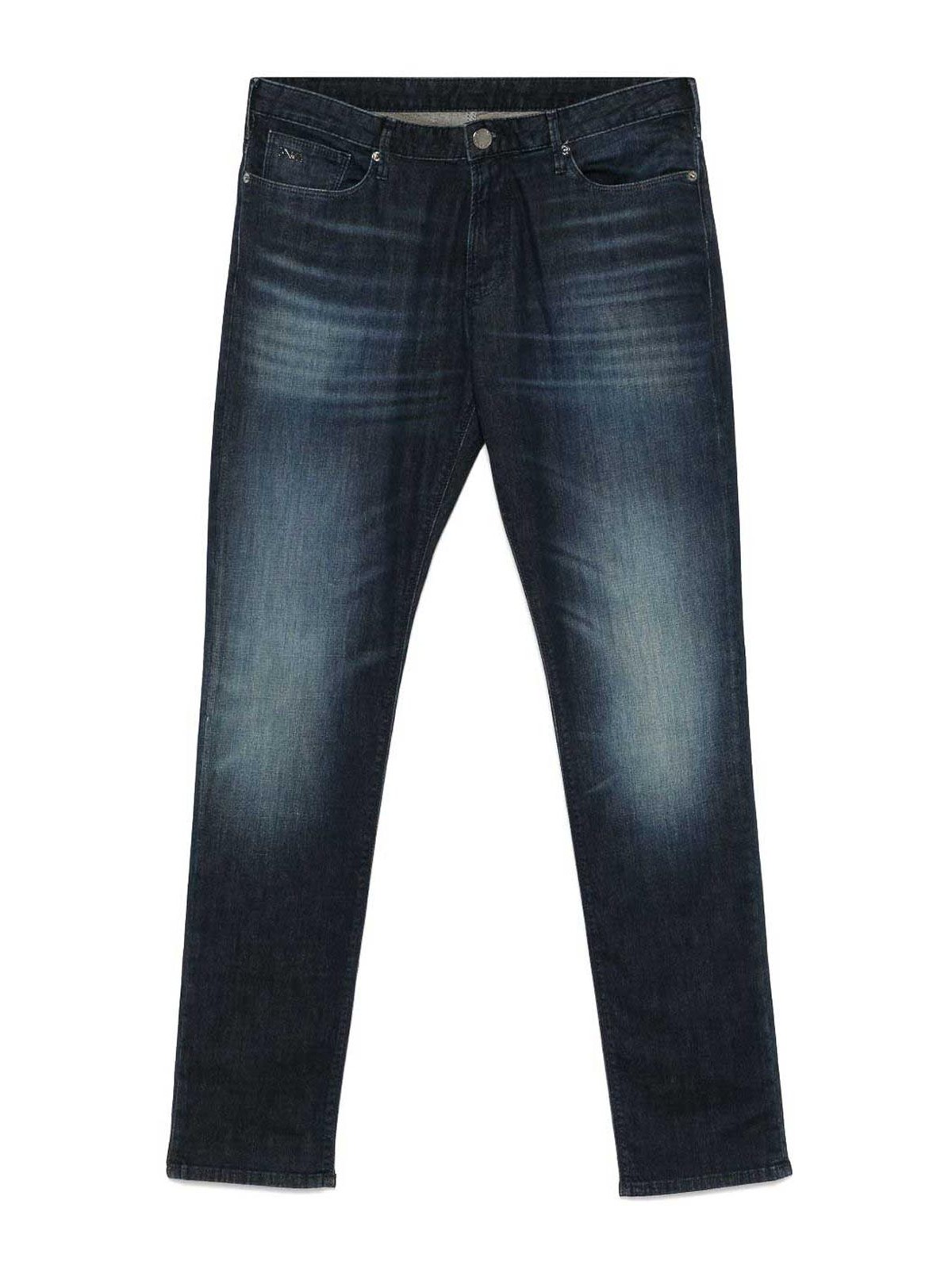 Emporio Armani Jean Droit - Bleu