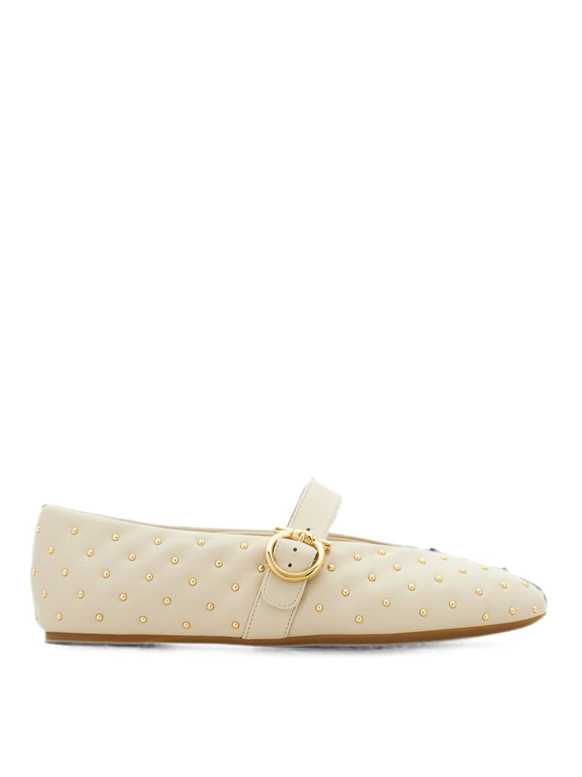 Salvatore Ferragamo Ballerines - Beige Clair