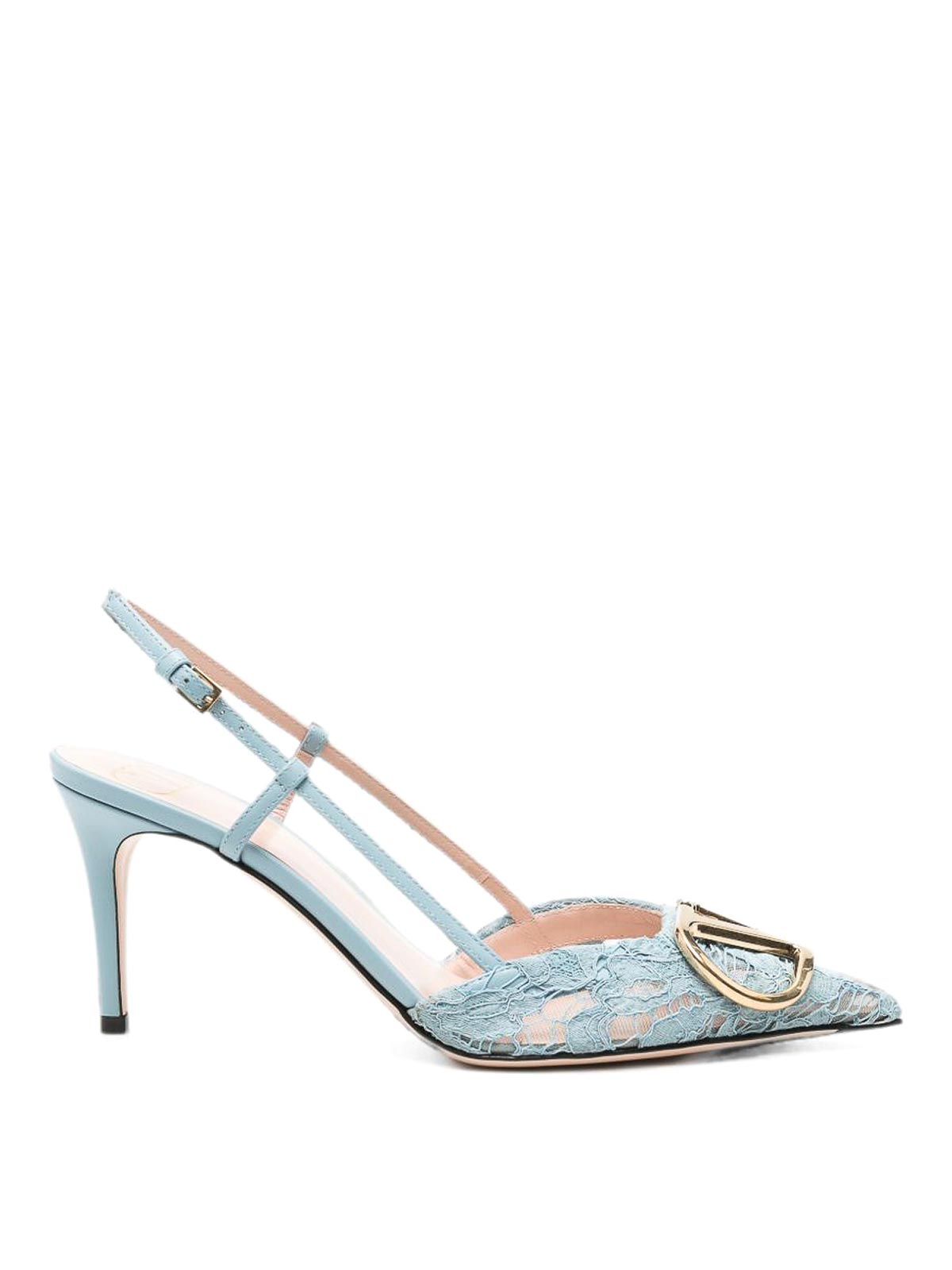 Valentino Garavani Chaussures À Talon - Bleu Clair