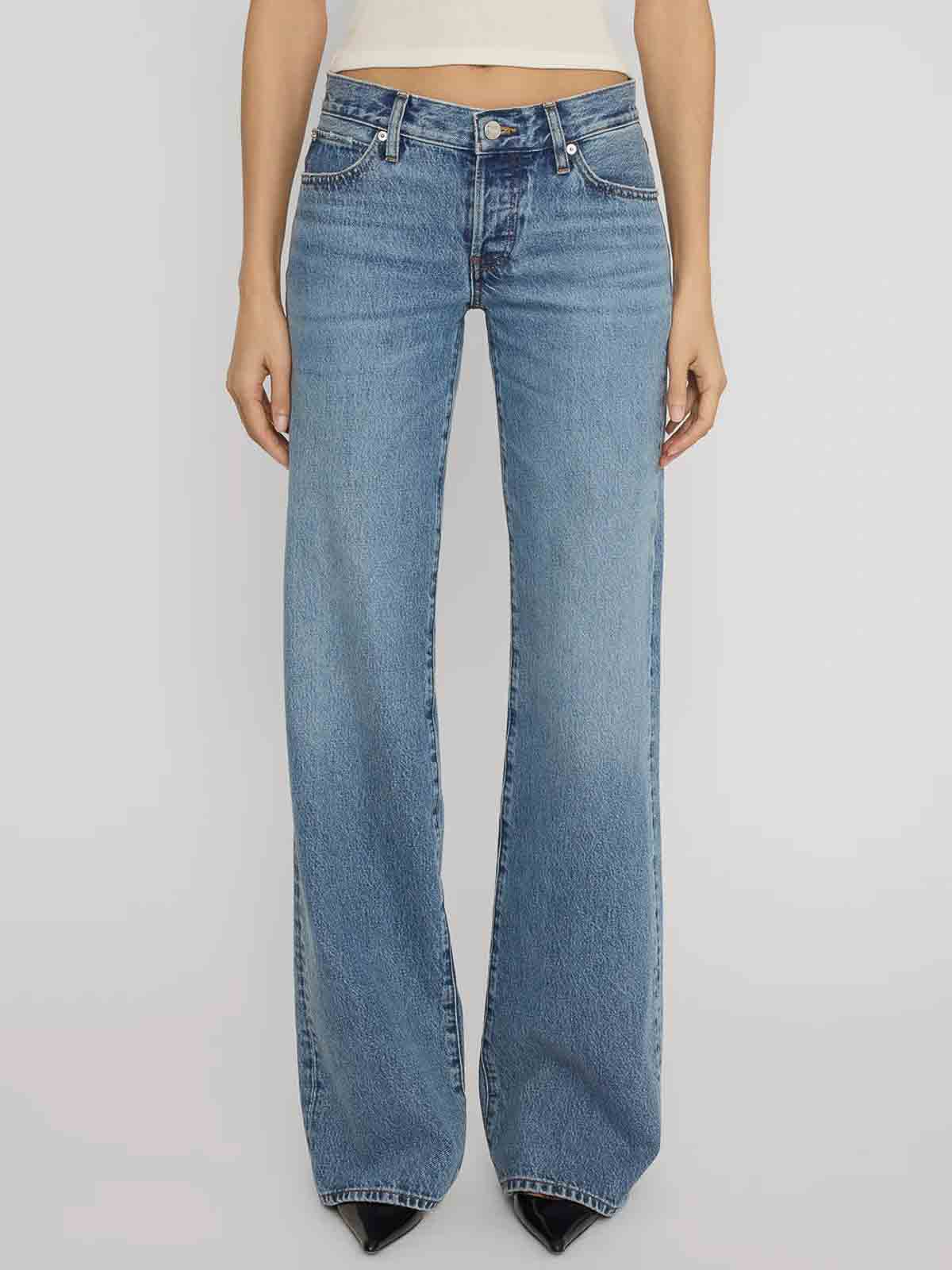 Frame The Pixie Gray Rapture Jeans In Blue