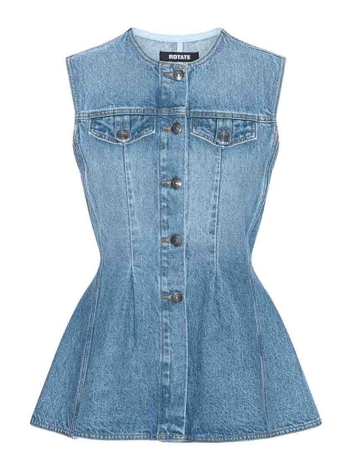 Rotate Birger Christensen Gilet - Denim