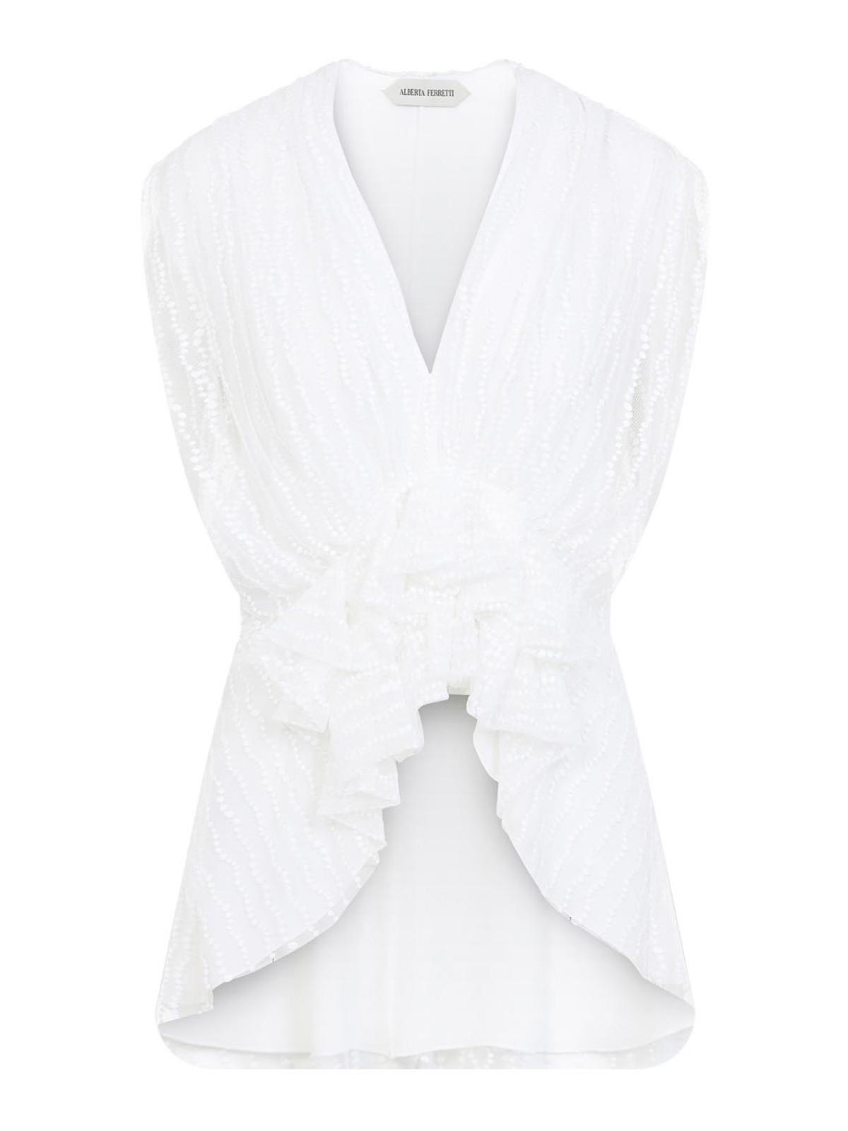 Alberta Ferretti Top - Blanc