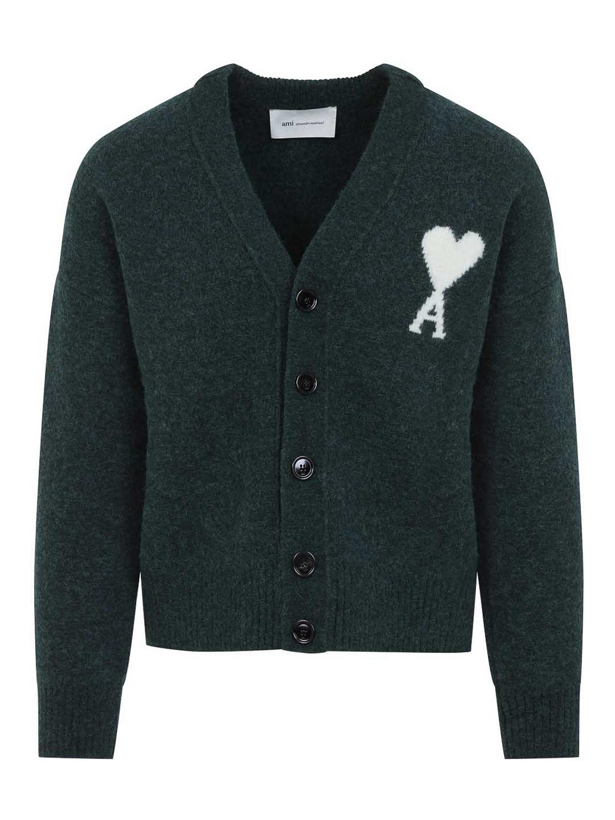 Ami Paris Cardigan - Vert