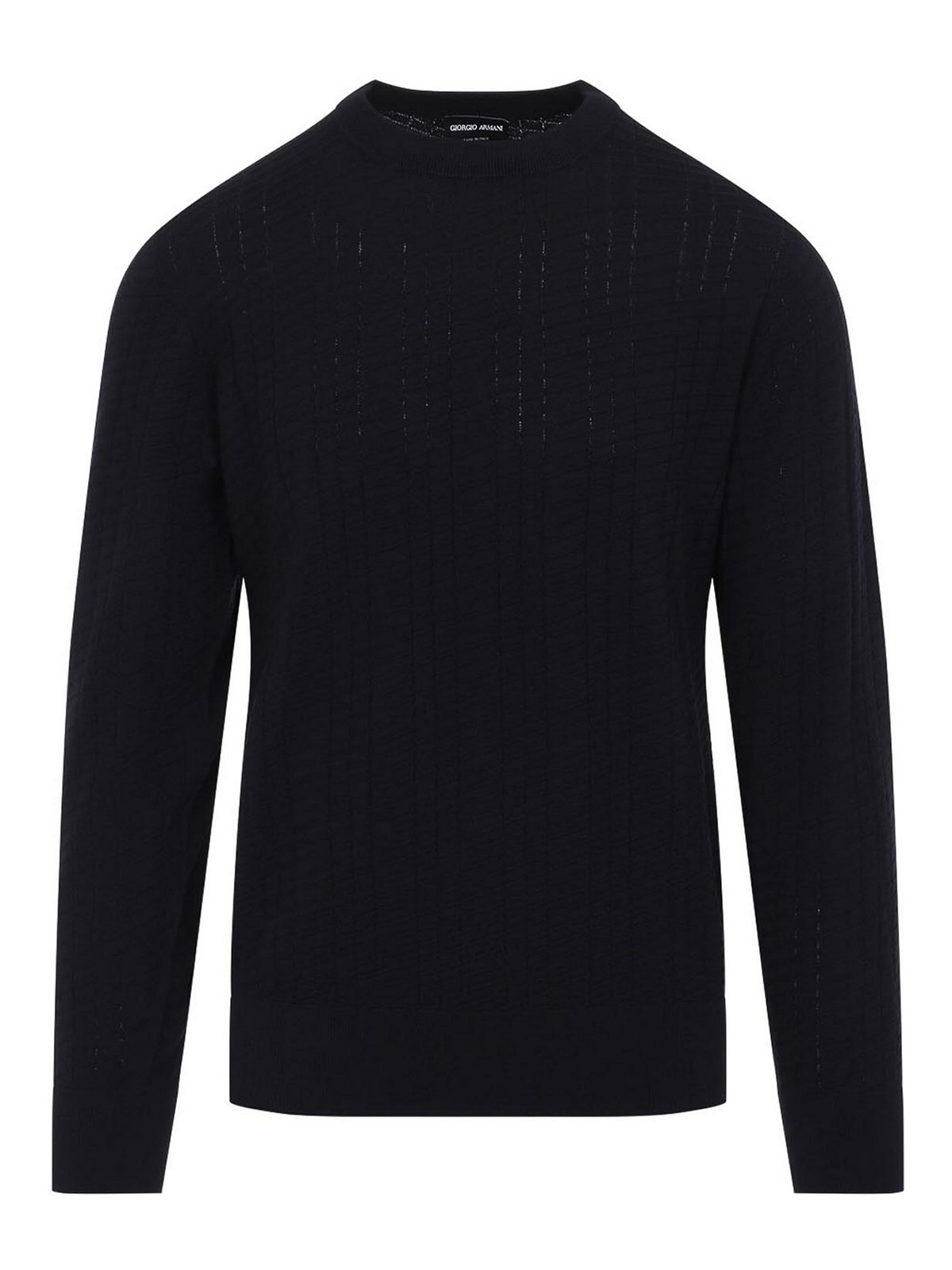 Giorgio Armani Pull Col Rond - Bleu