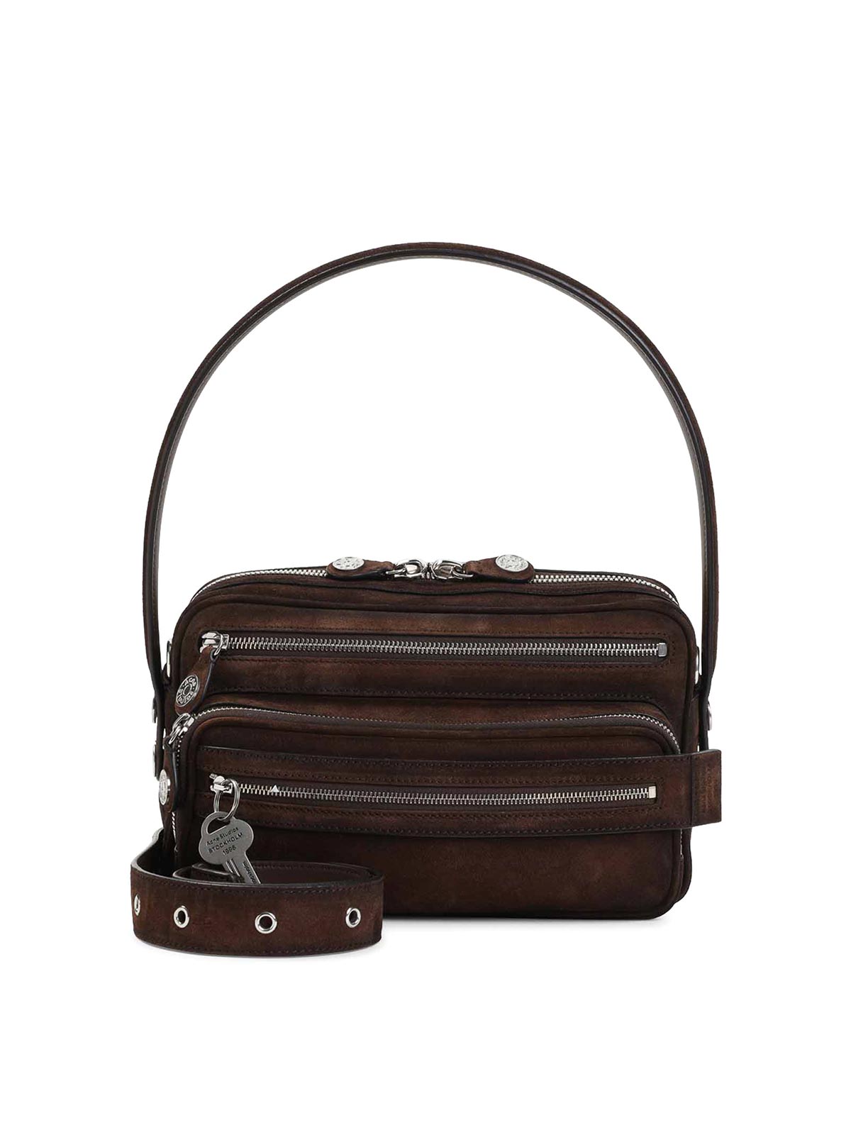 Acne Studios Sac Bandoulière - Marron Foncé