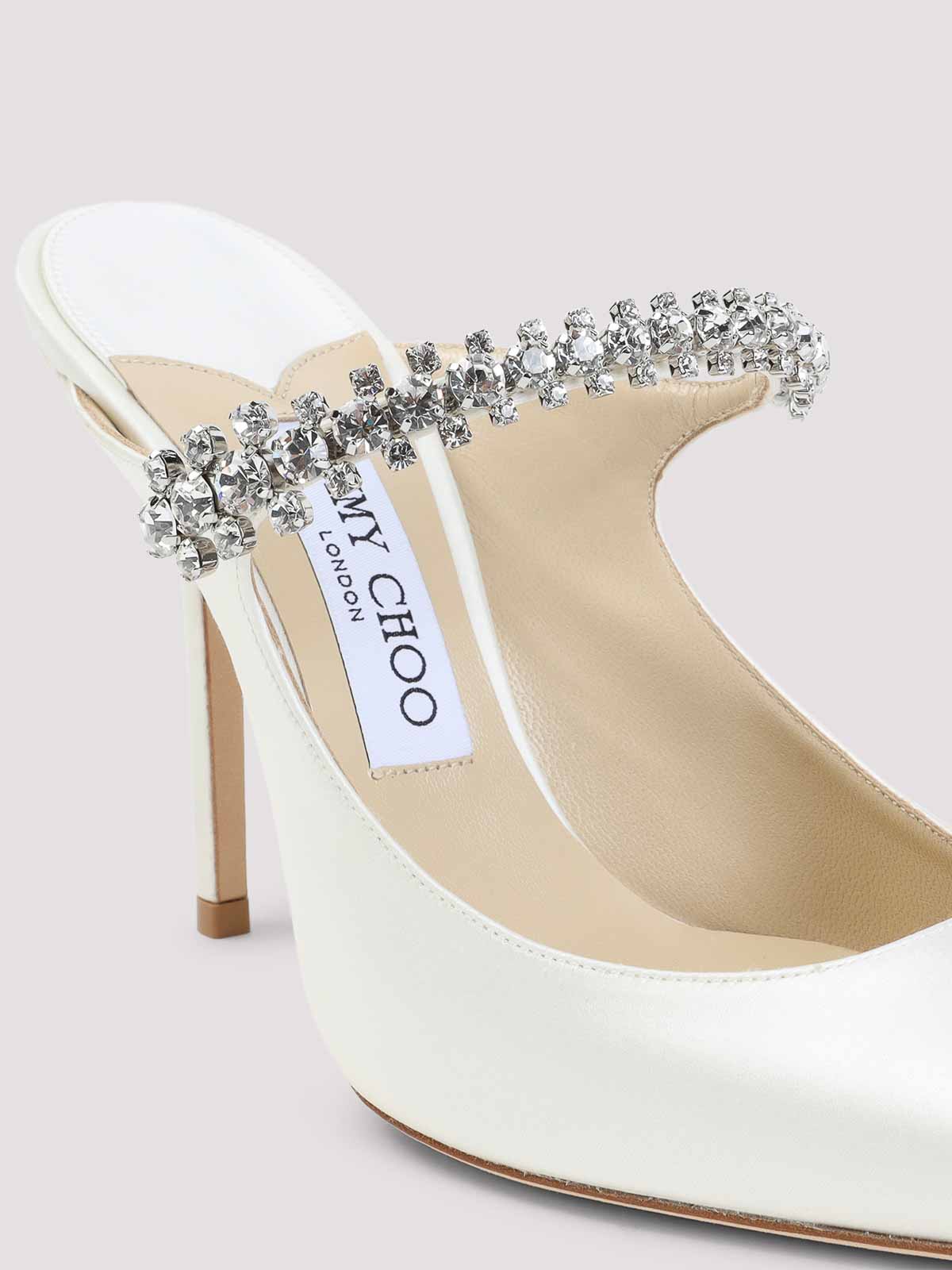Jimmy Choo ミュール - 白 - ホワイト|BING100SATIVORY