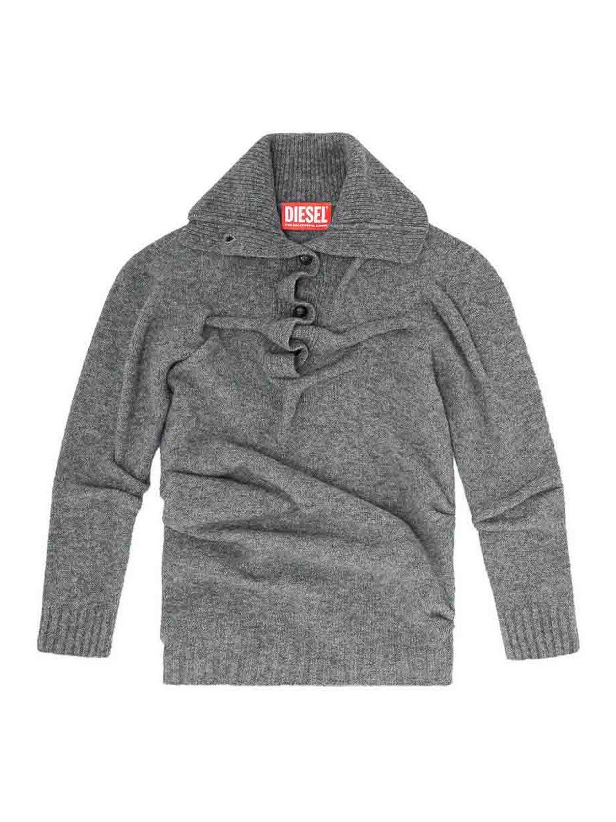 Diesel Pull Col Rond - Gris