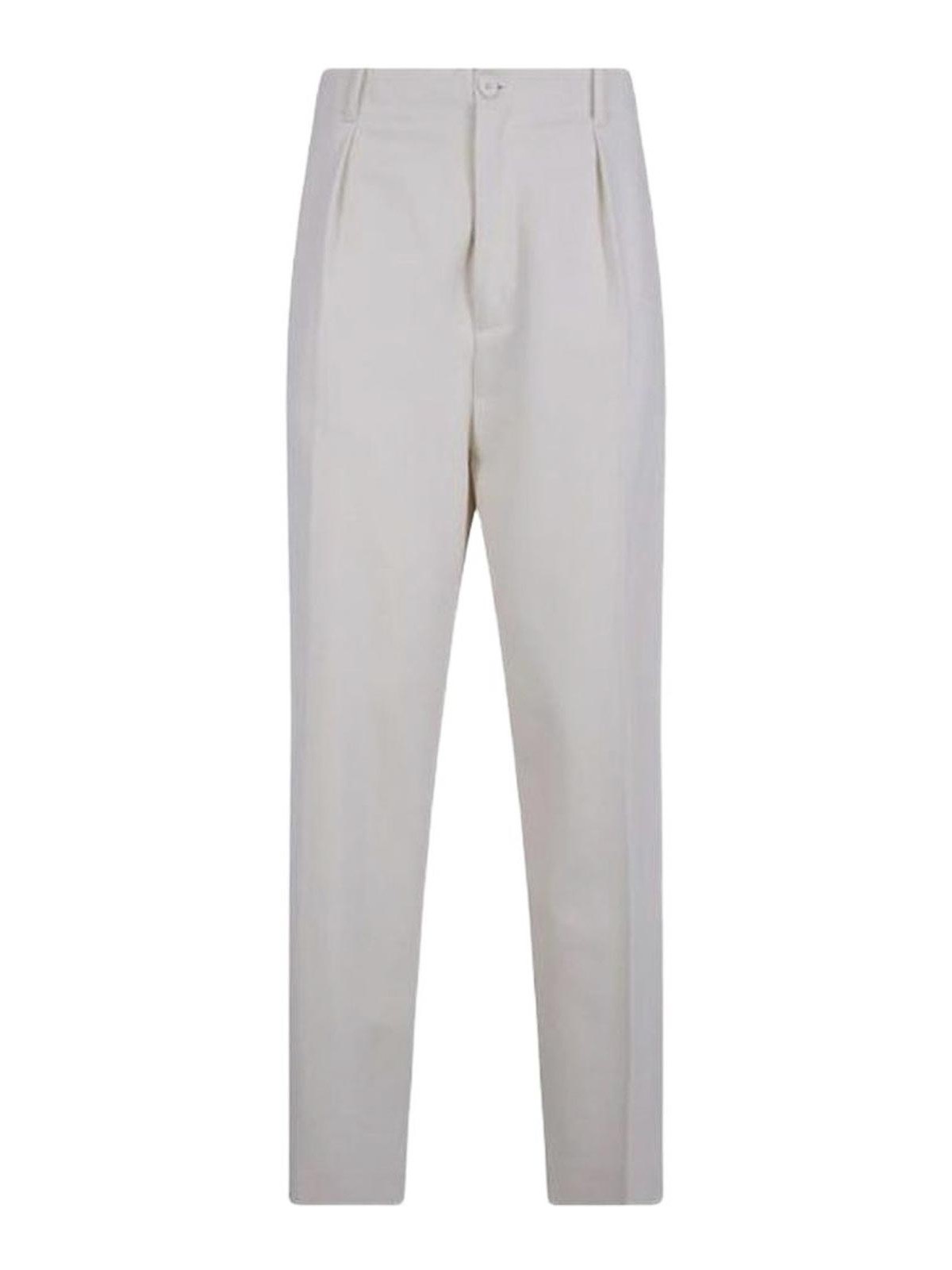 Semicouture Pantalons Décontractés - Blanc