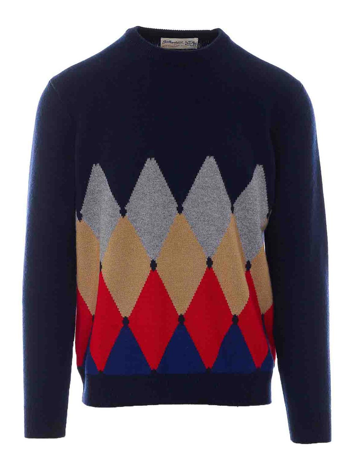 Ballantyne Pull Col Rond - Bleu