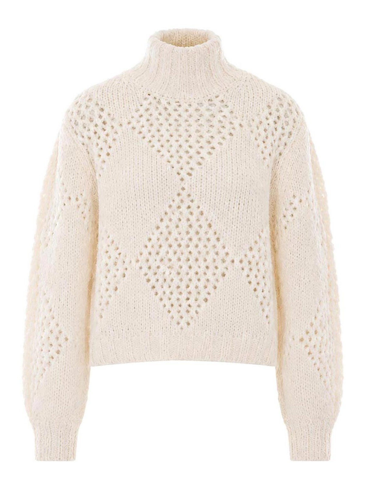 Ballantyne Pull Col Rond - Blanc