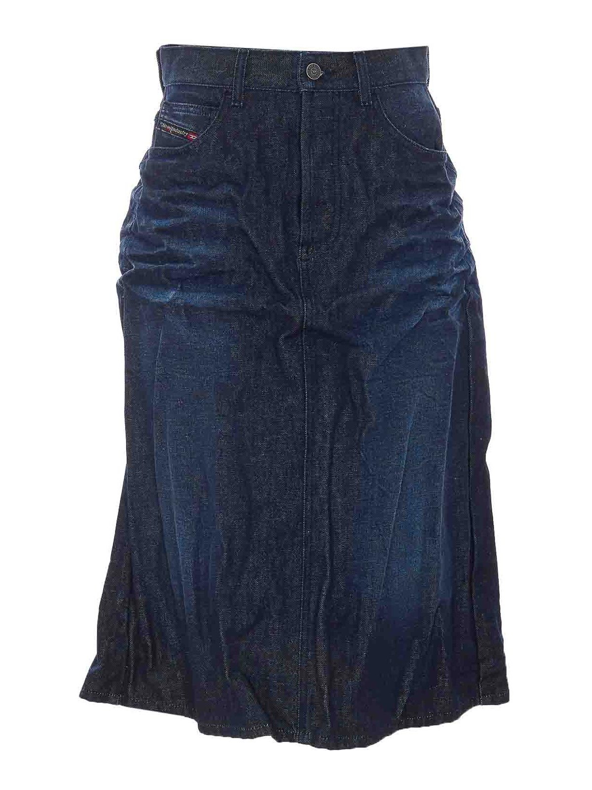 Diesel Jupe Midi - Bleu