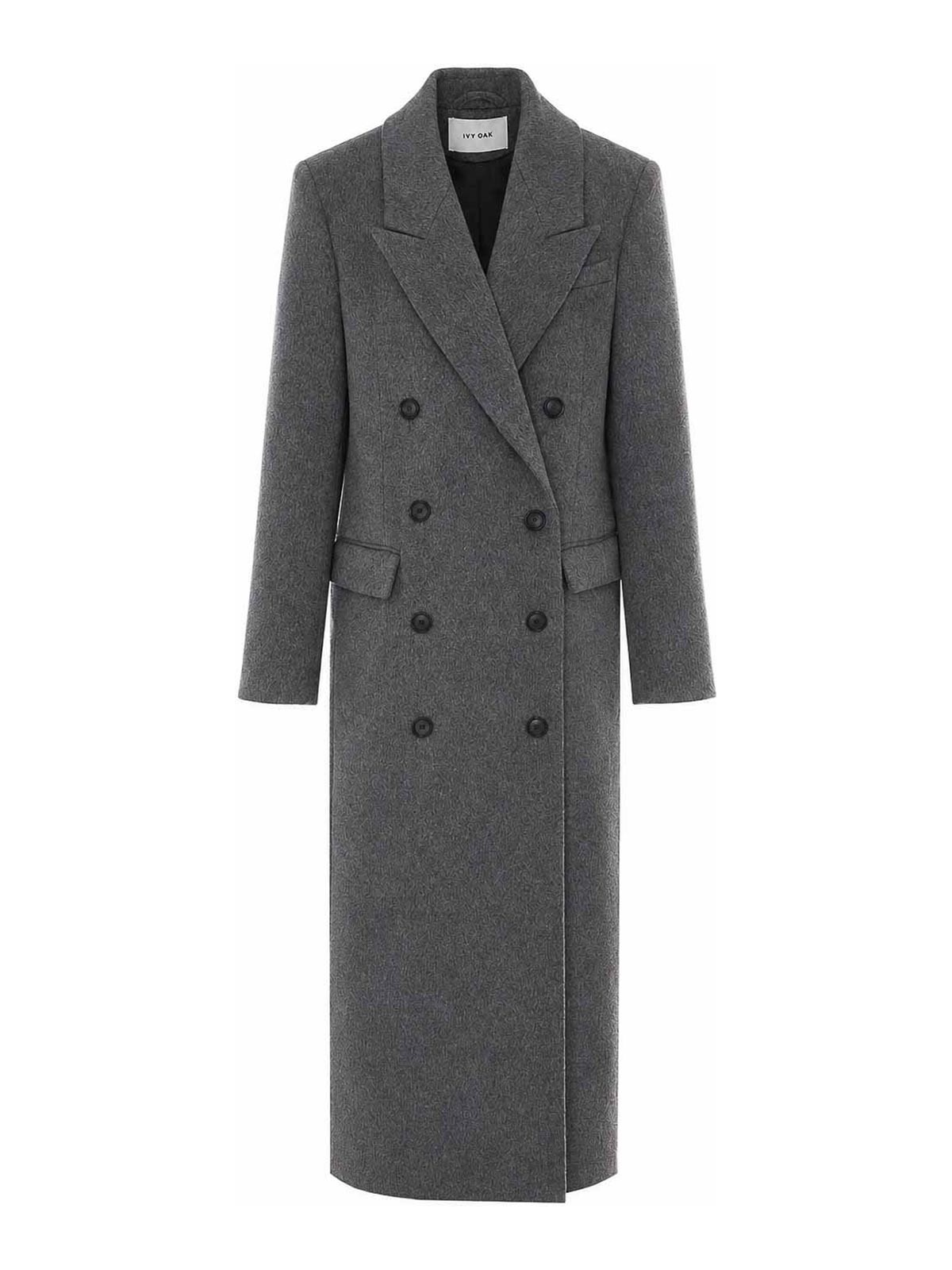 Ivy Oak Manteau Au Genou - Gris
