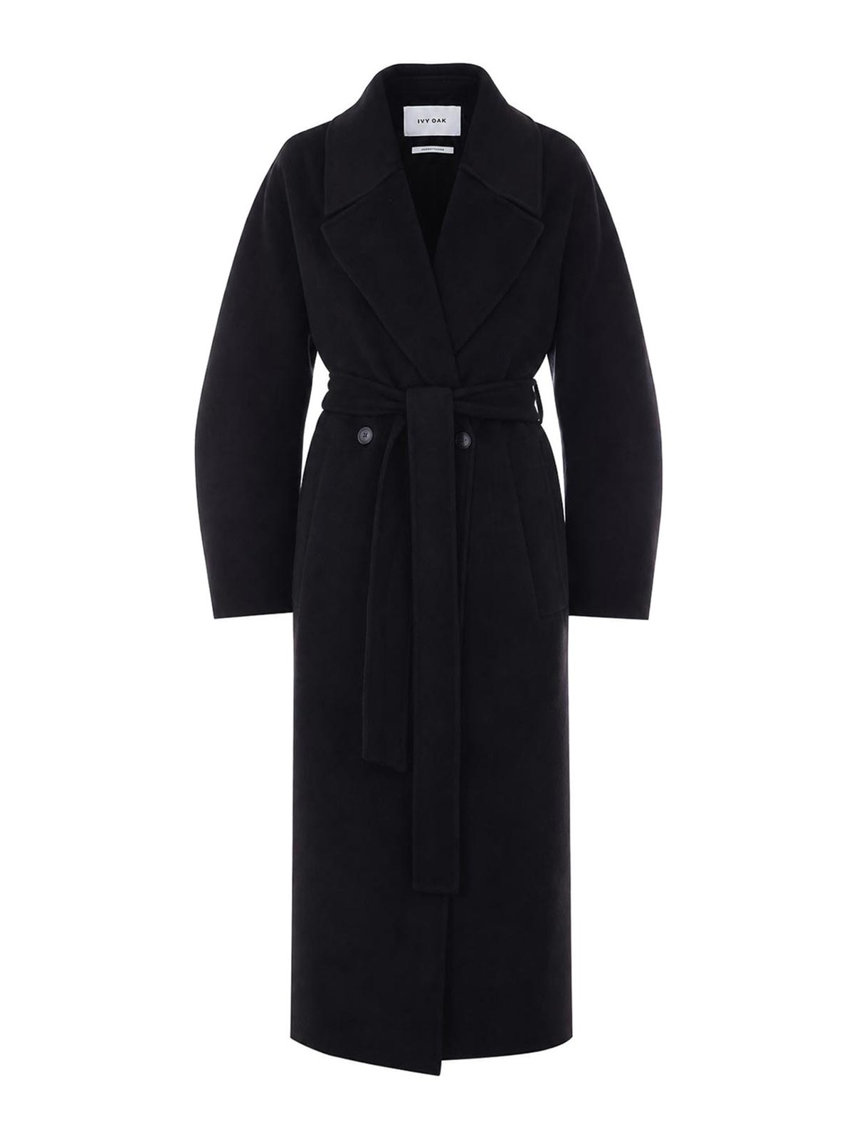 Ivy Oak Manteau Au Genou - Noir