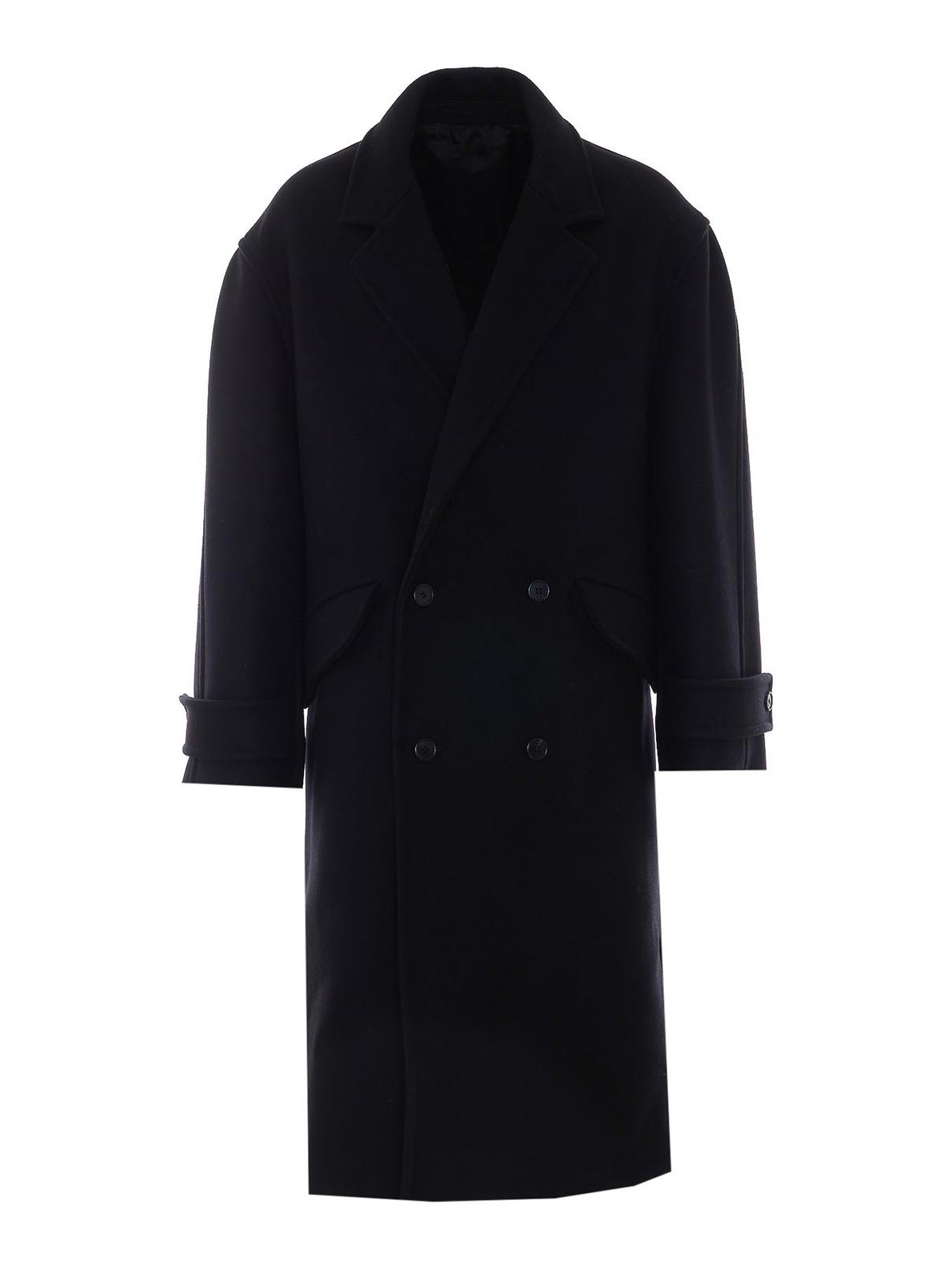 Lanvin Manteau Au Genou - Noir