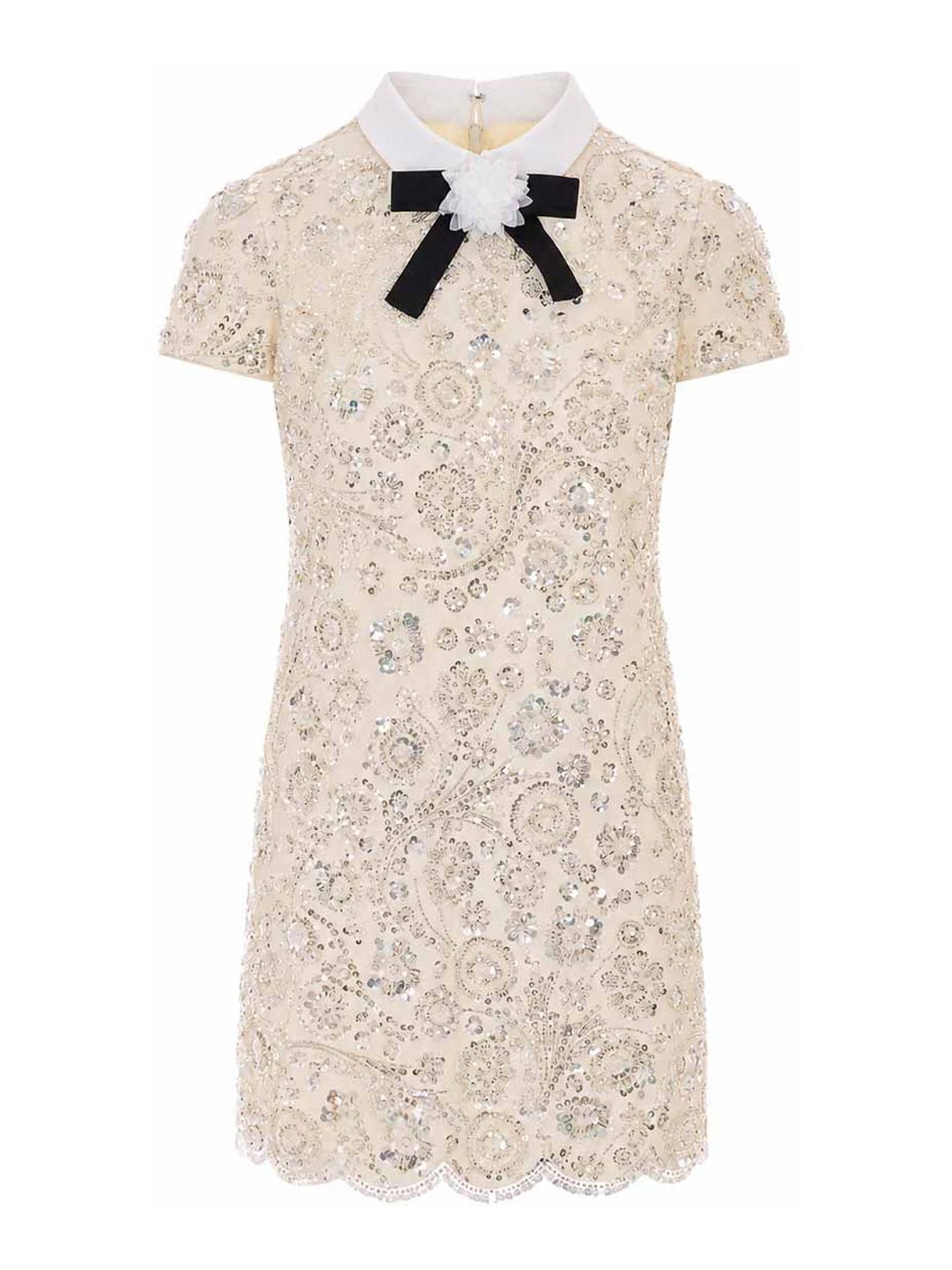 Self Portrait Robe Courte - Blanc