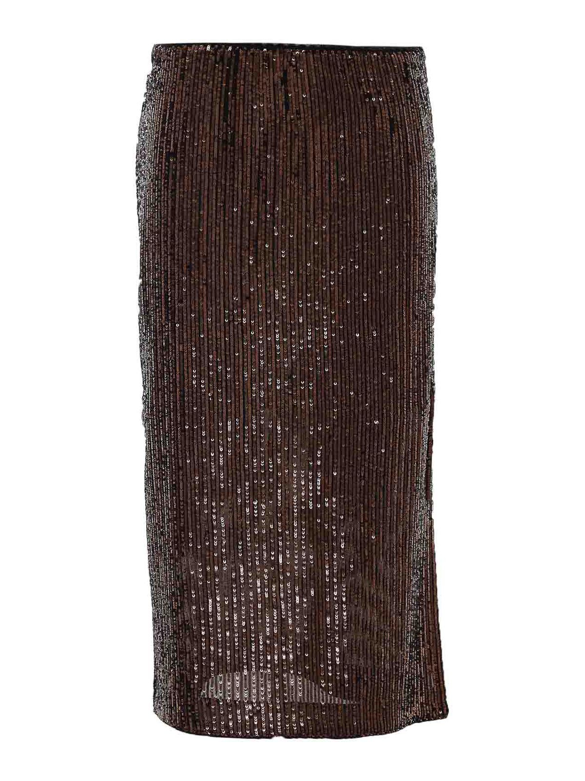 Twinset Jupe Midi - Marron