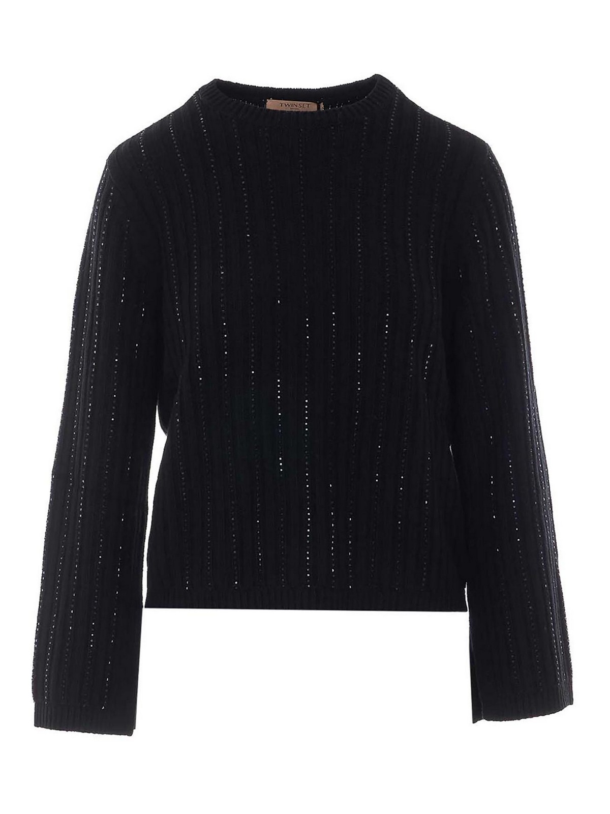 Twinset Pull Col Rond - Noir