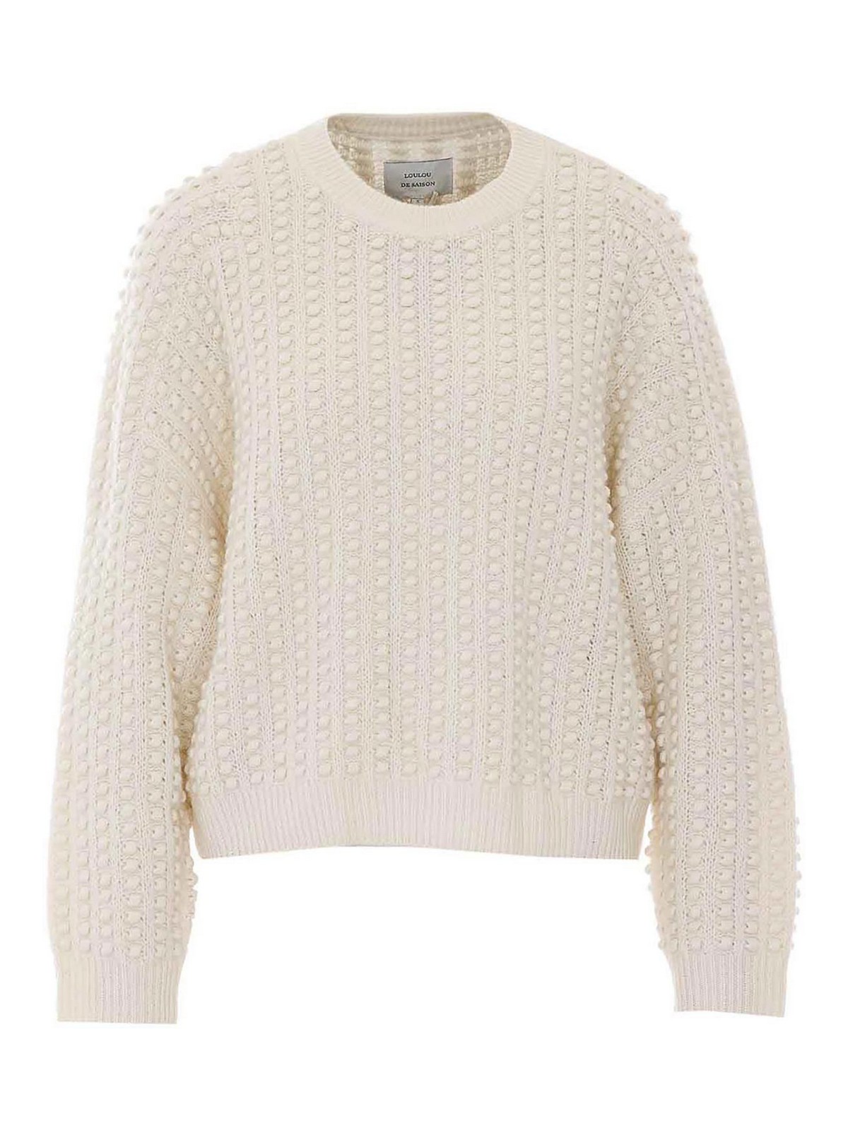 Loulou Studio Pull Col Rond - Blanc