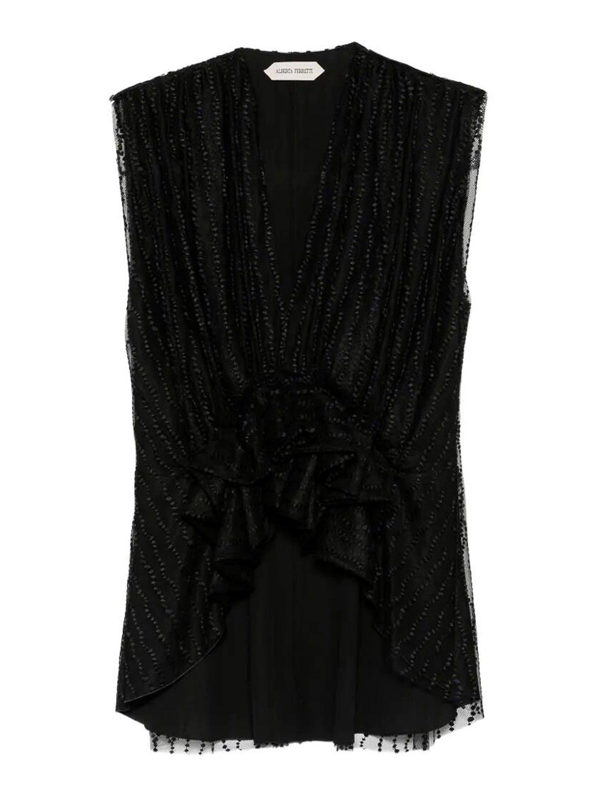 Alberta Ferretti Top - Noir