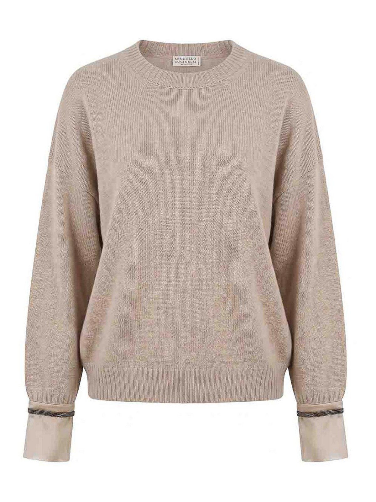 Brunello Cucinelli Pull Col Rond - Beige