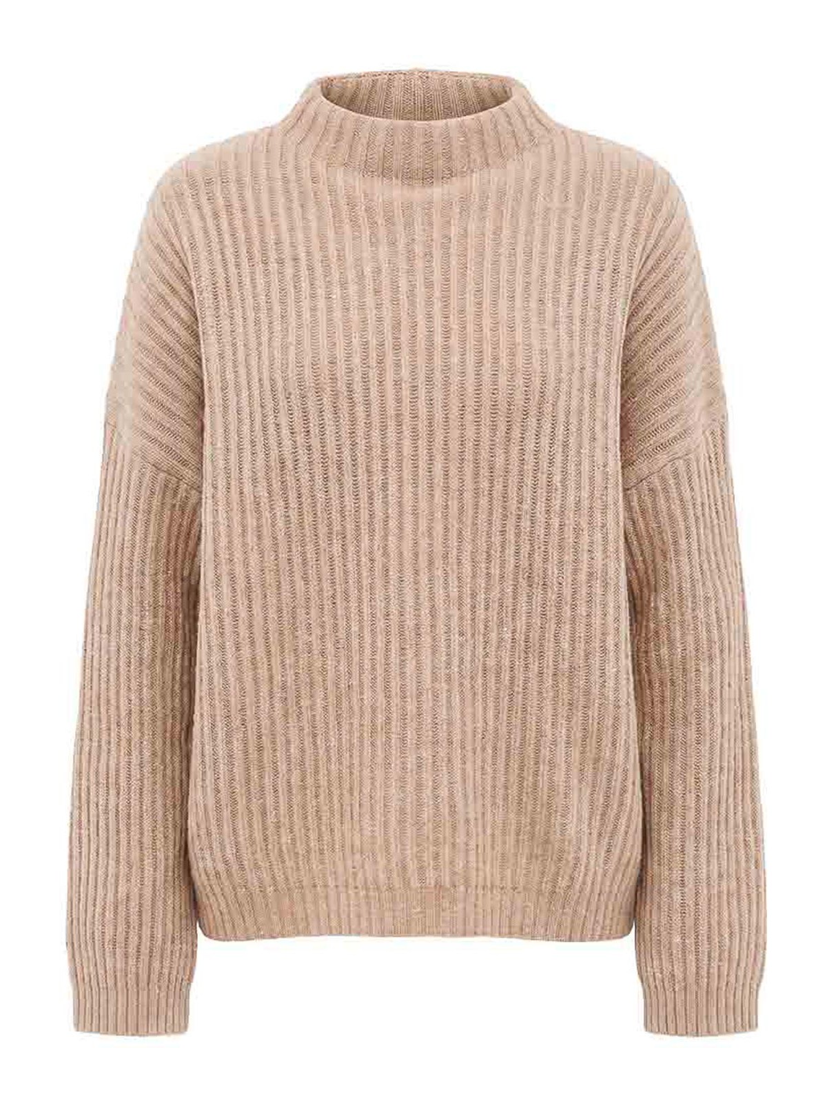 Brunello Cucinelli Pull Col Rond - Marron