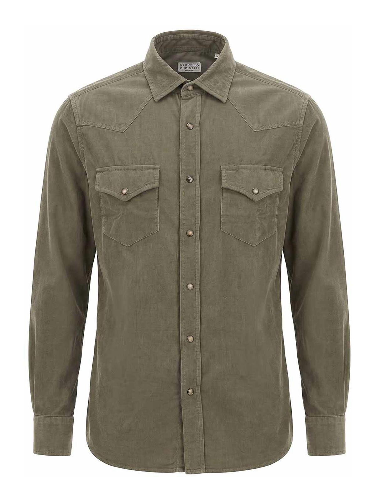 Brunello Cucinelli Chemise - Vert Foncé