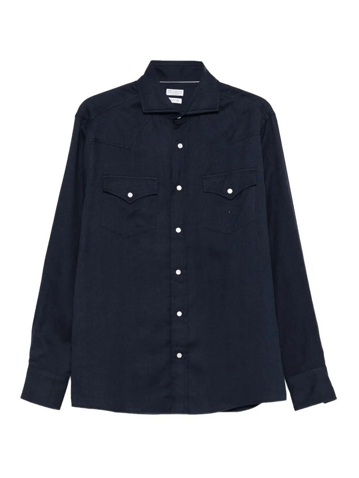 Brunello Cucinelli Chemise - Bleu Foncé