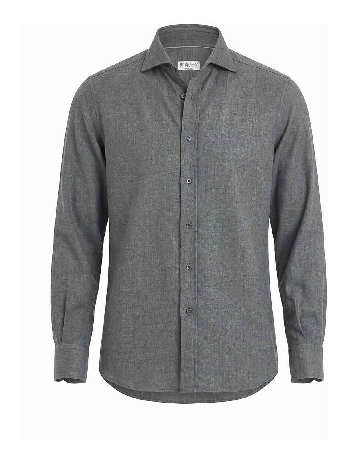 Brunello Cucinelli Chemise - Gris Foncé