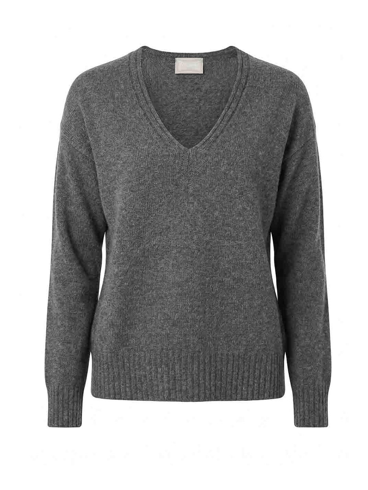 Drumohr Pull À Col V - Gris