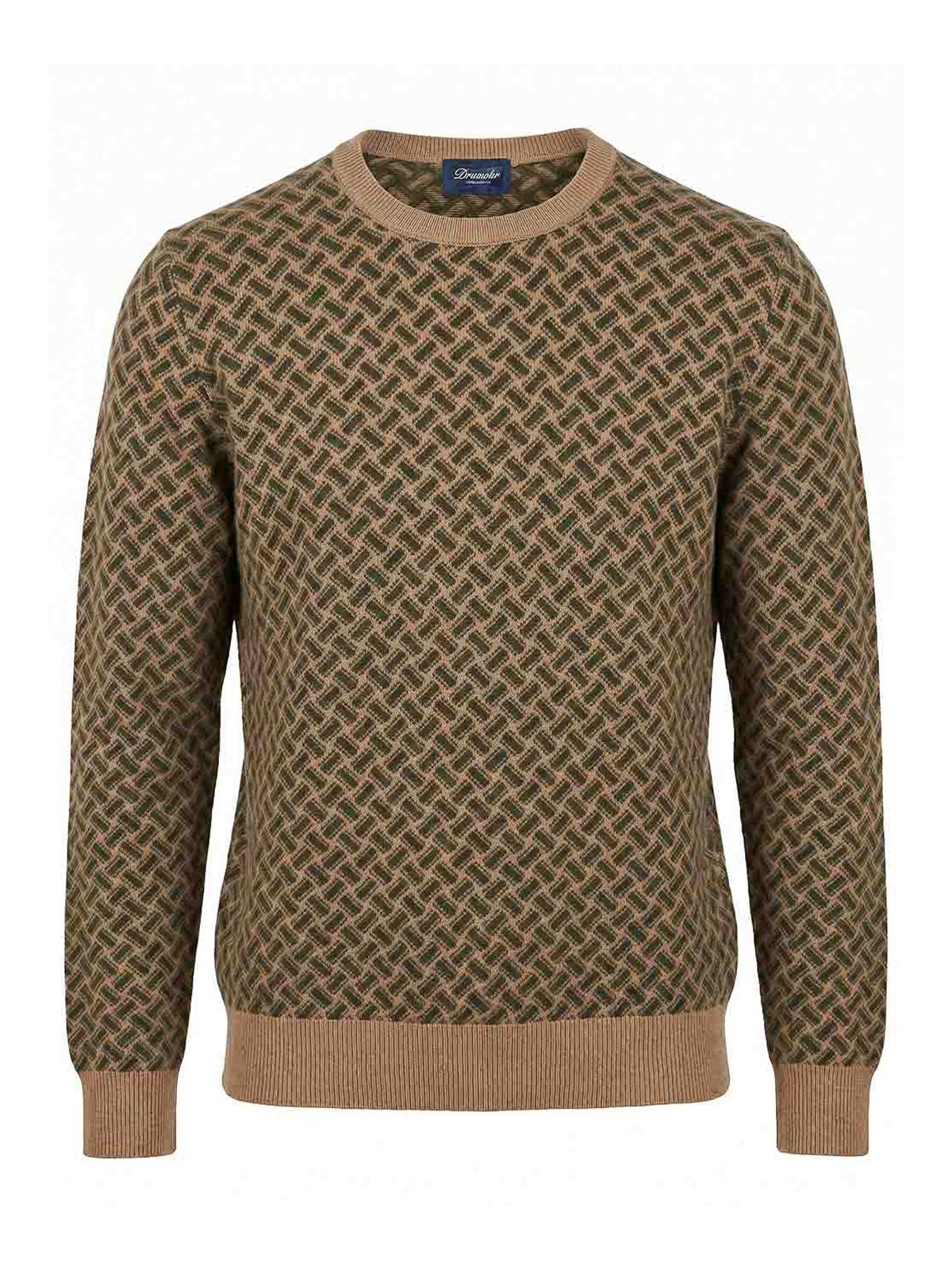 Drumohr Pull Col Rond - Vert
