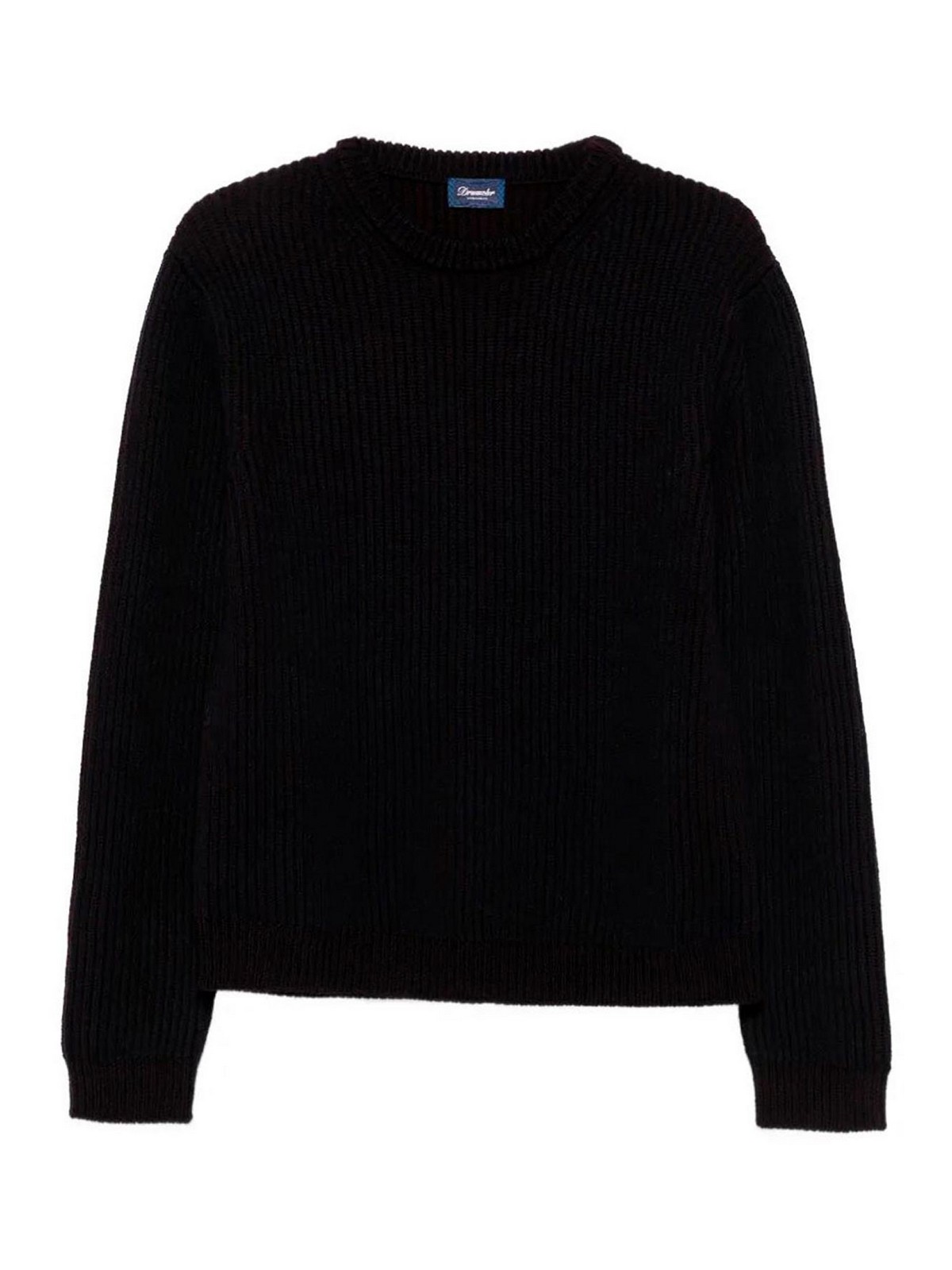 Drumohr Pull Col Rond - Bleu Foncé