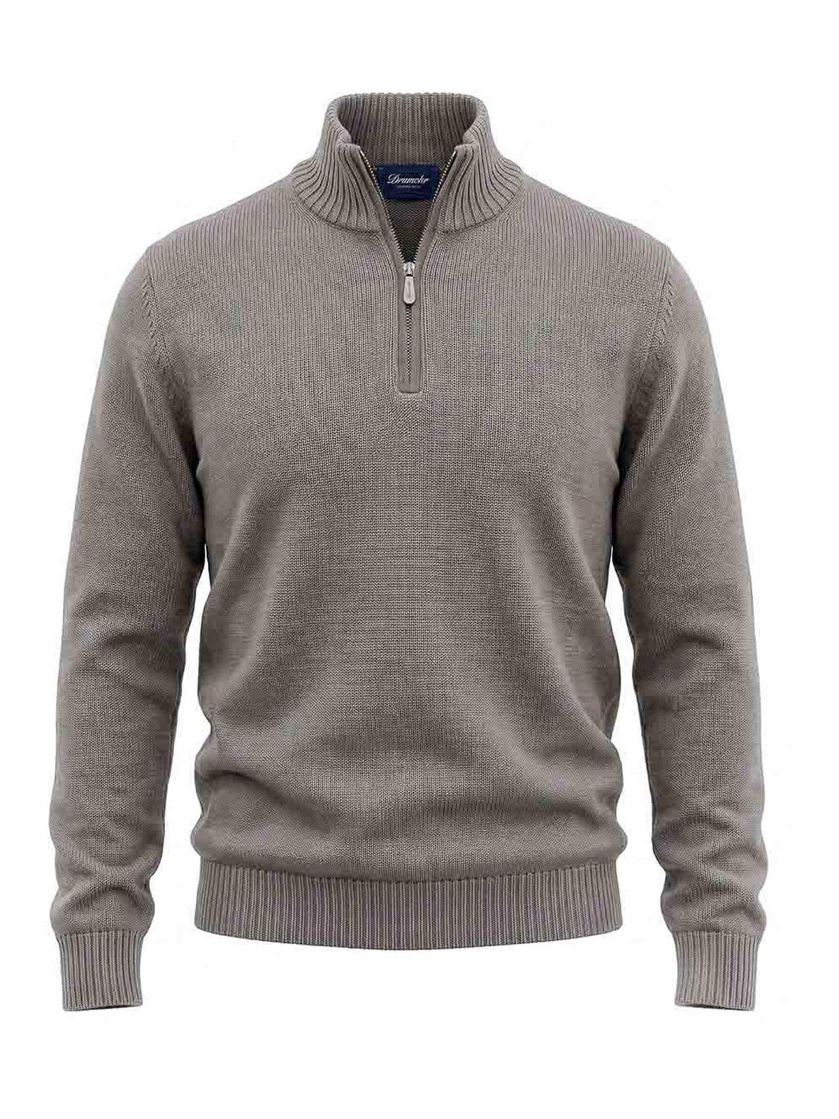 Drumohr Pull Col Roulé - Taupe