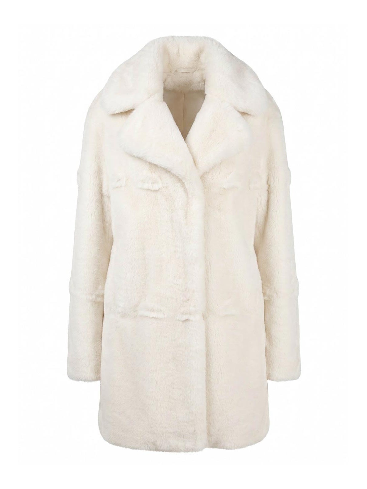 Ermanno Scervino Manteau Au Genou - Blanc