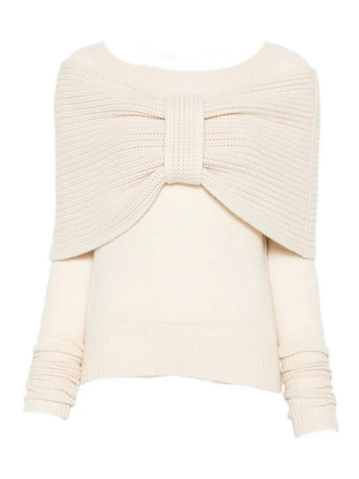 Ermanno Scervino Pull Col Rond - Blanc