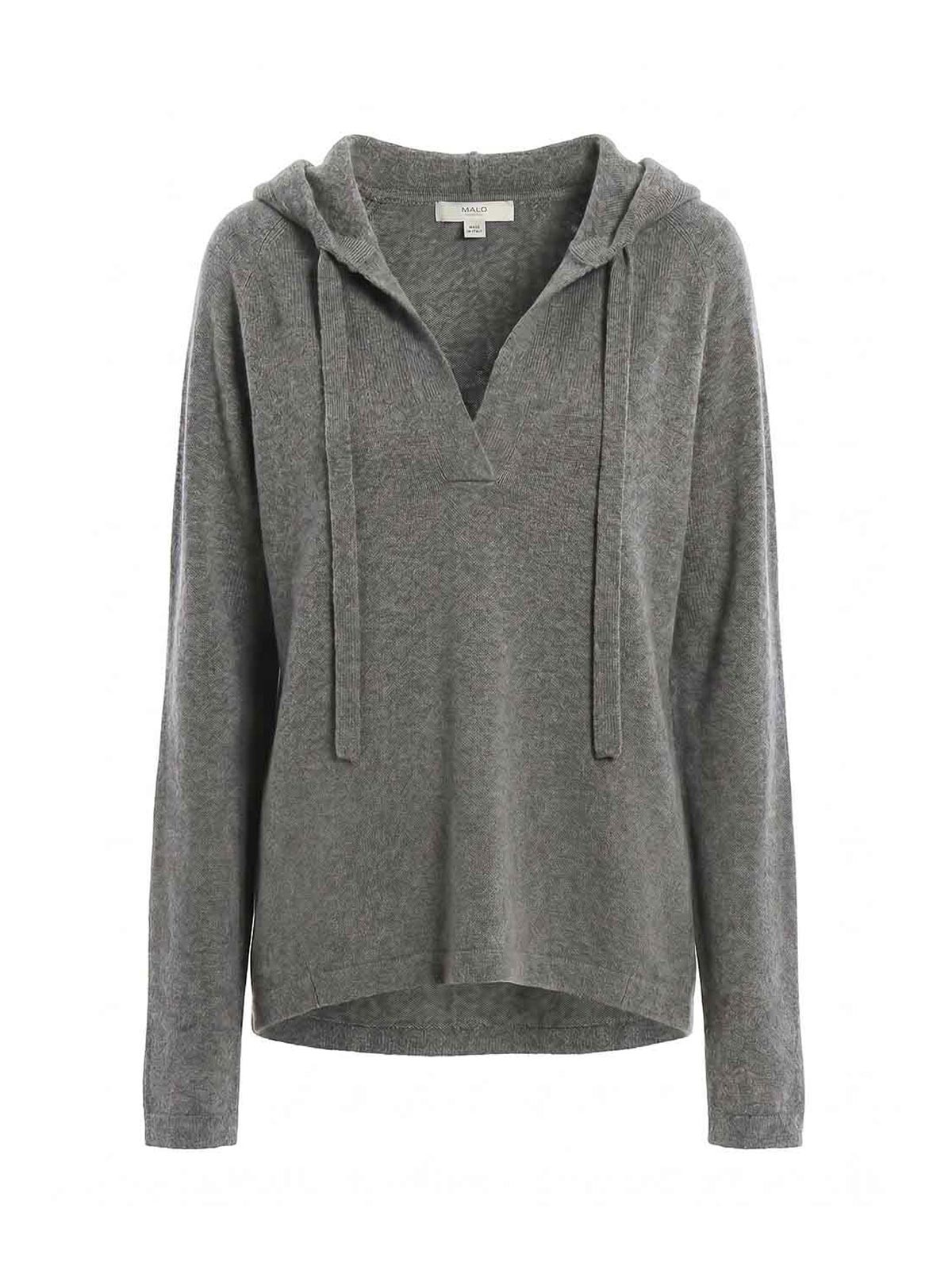 Malo Pull Col Rond - Taupe