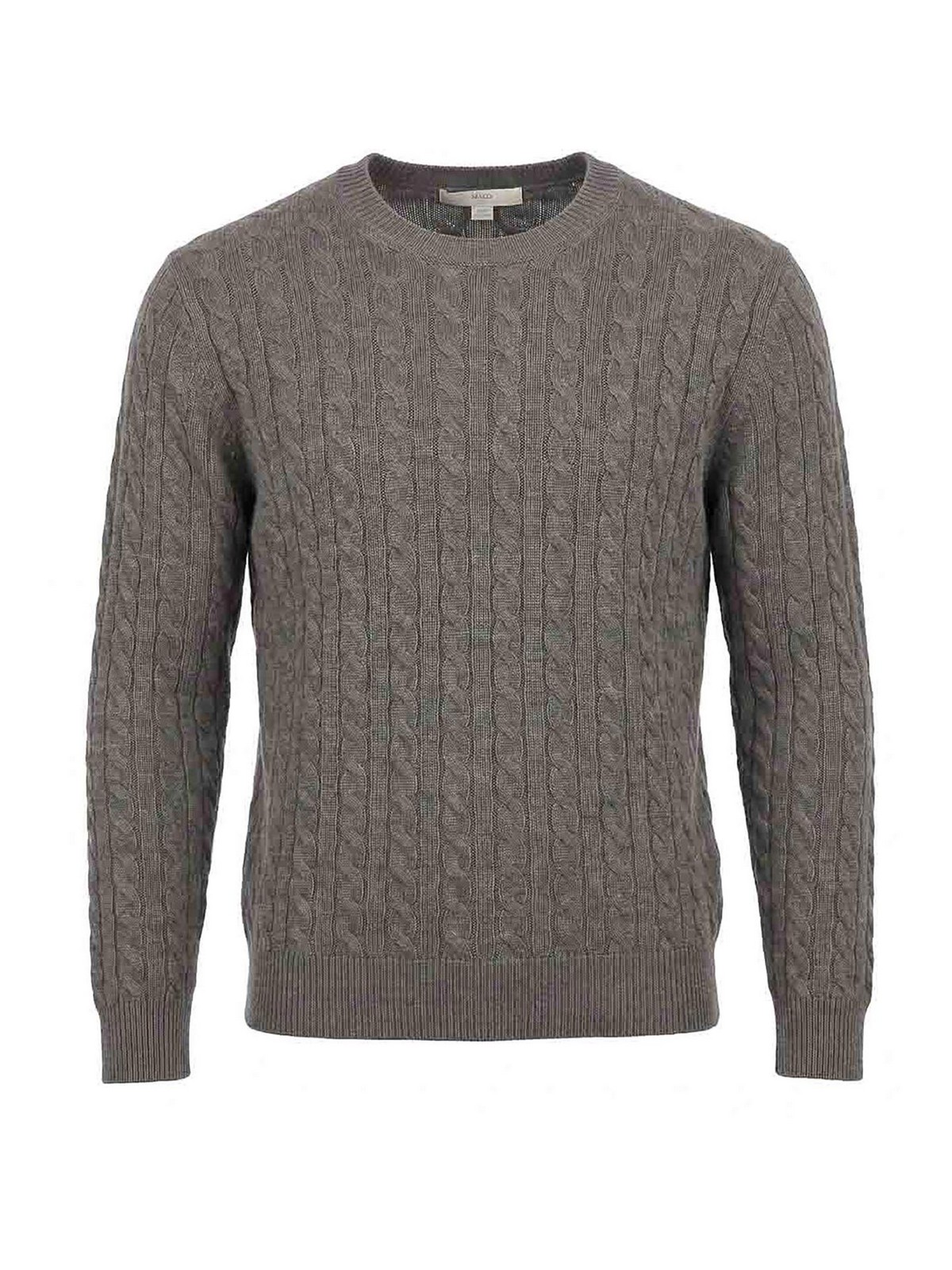 Malo Pull Col Rond - Marron