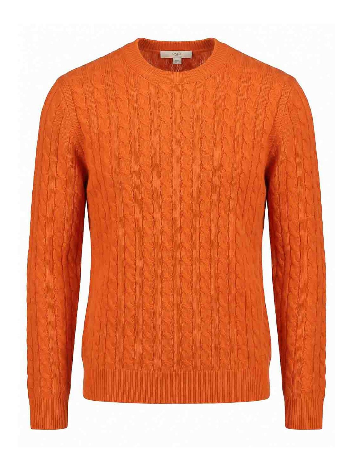Malo Pull Col Rond - Orange