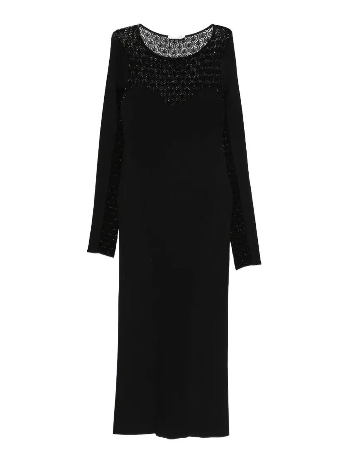 Patrizia Pepe Robe Au Genou - Noir