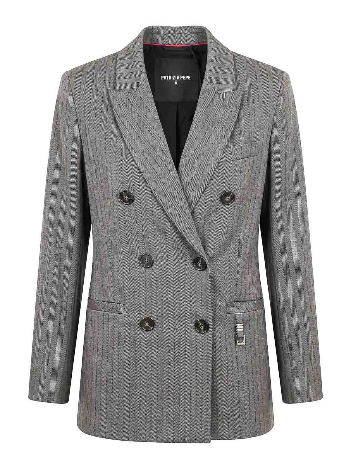 Patrizia Pepe Blouson Rembourré - Gris