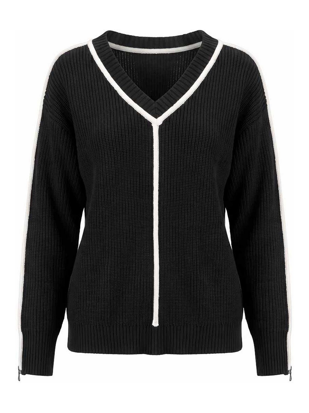 Patrizia Pepe Pull Col Rond - Blanc