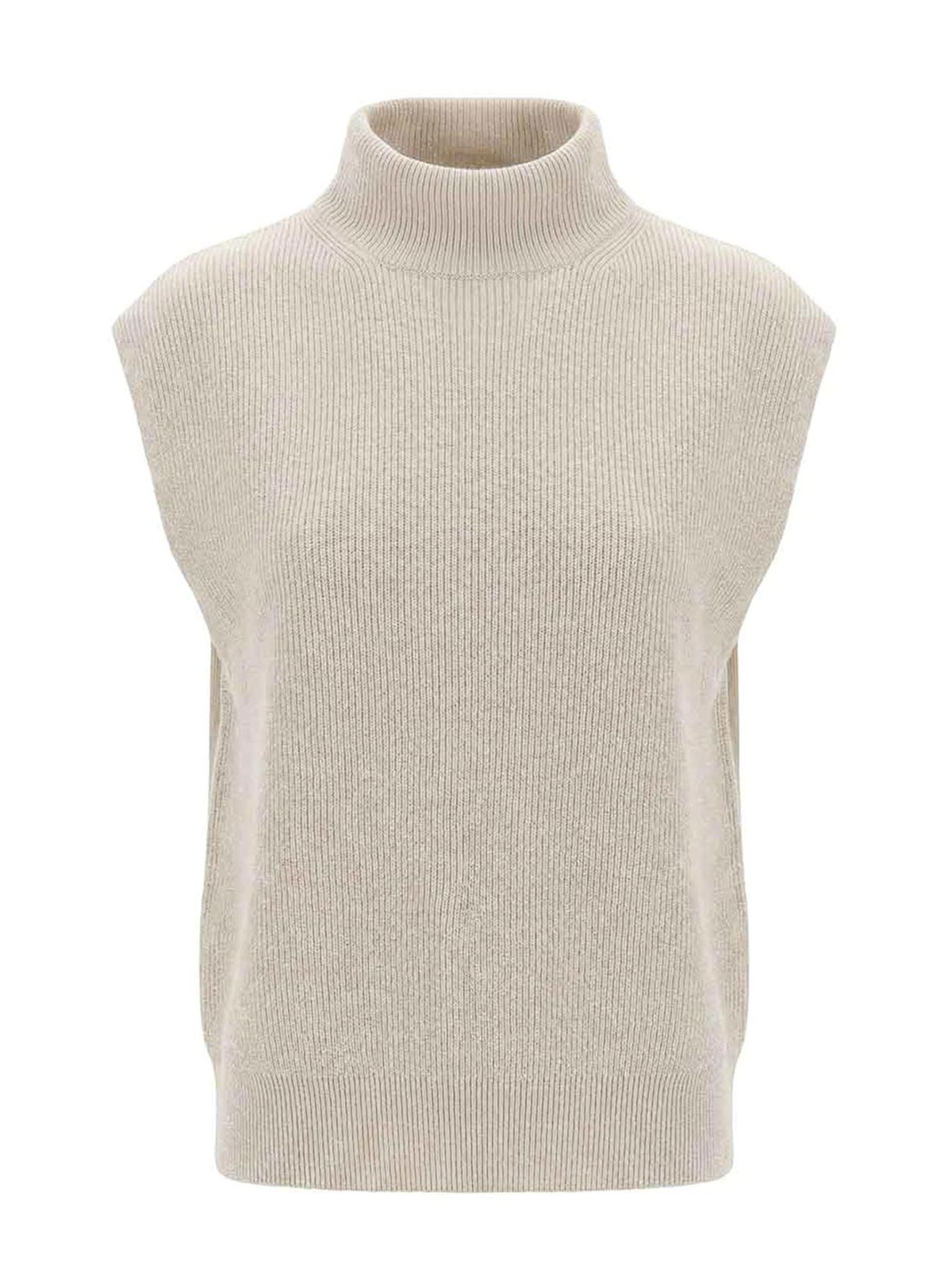 Peserico Pull Col Rond - Beige