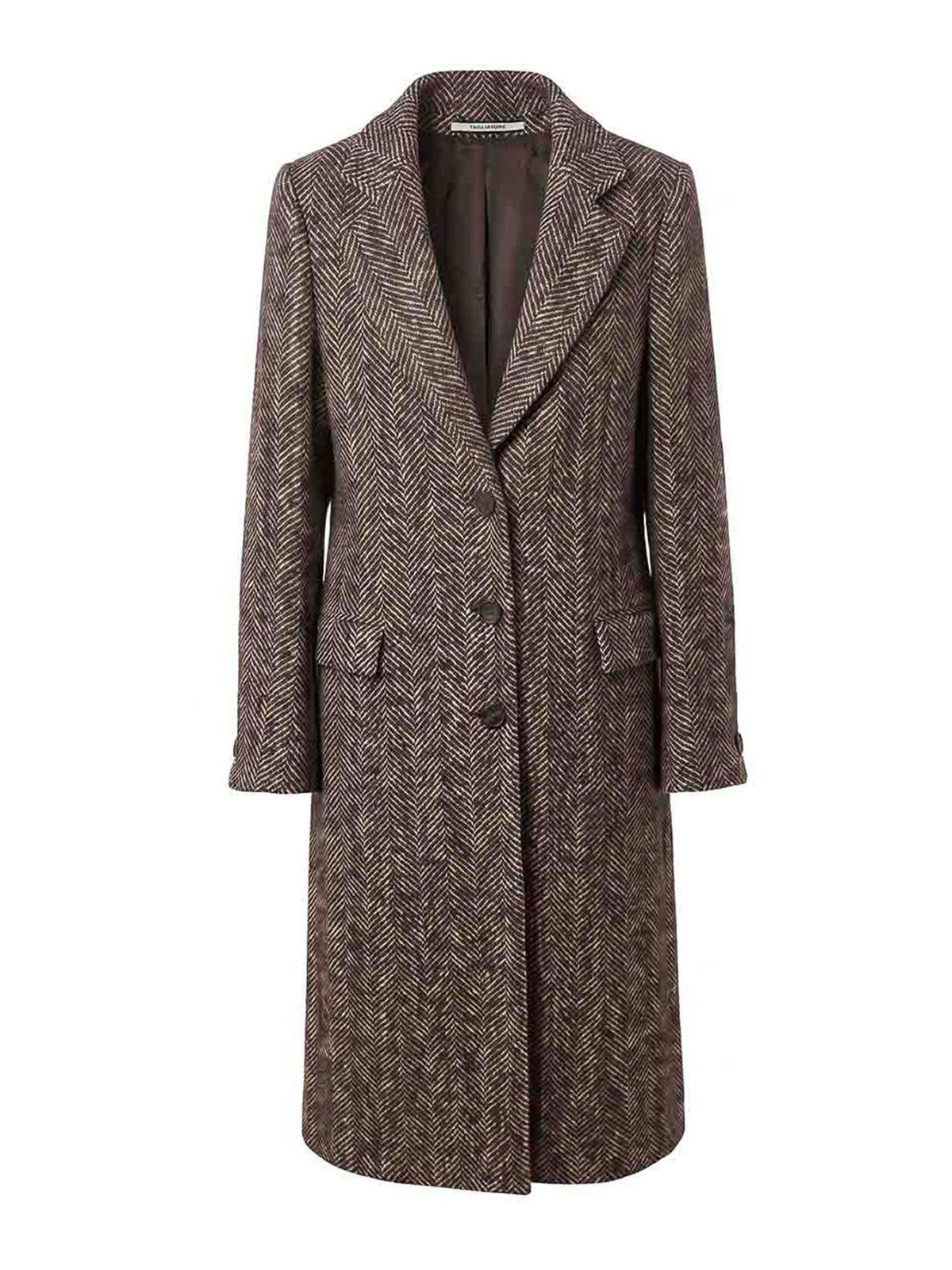 Tagliatore Manteau Au Genou - Marron Foncé