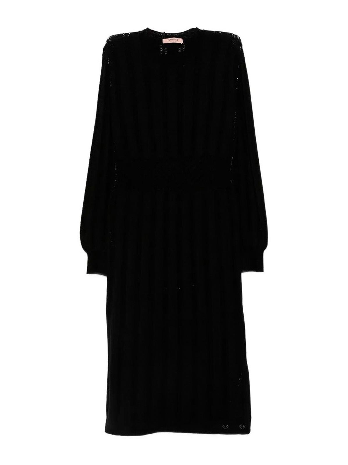 Twinset Robe Au Genou - Noir