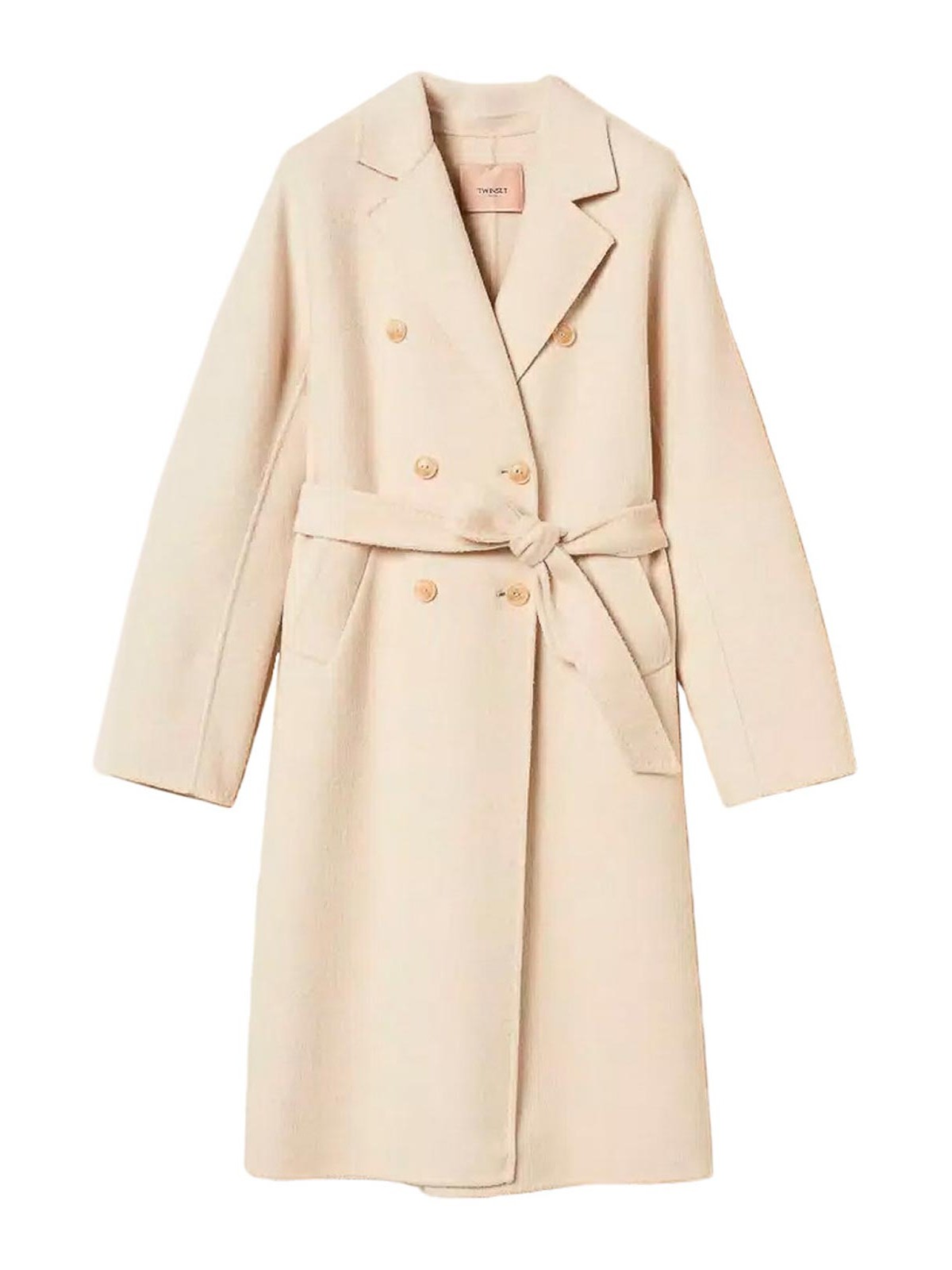 Twinset Manteau Au Genou - Blanc