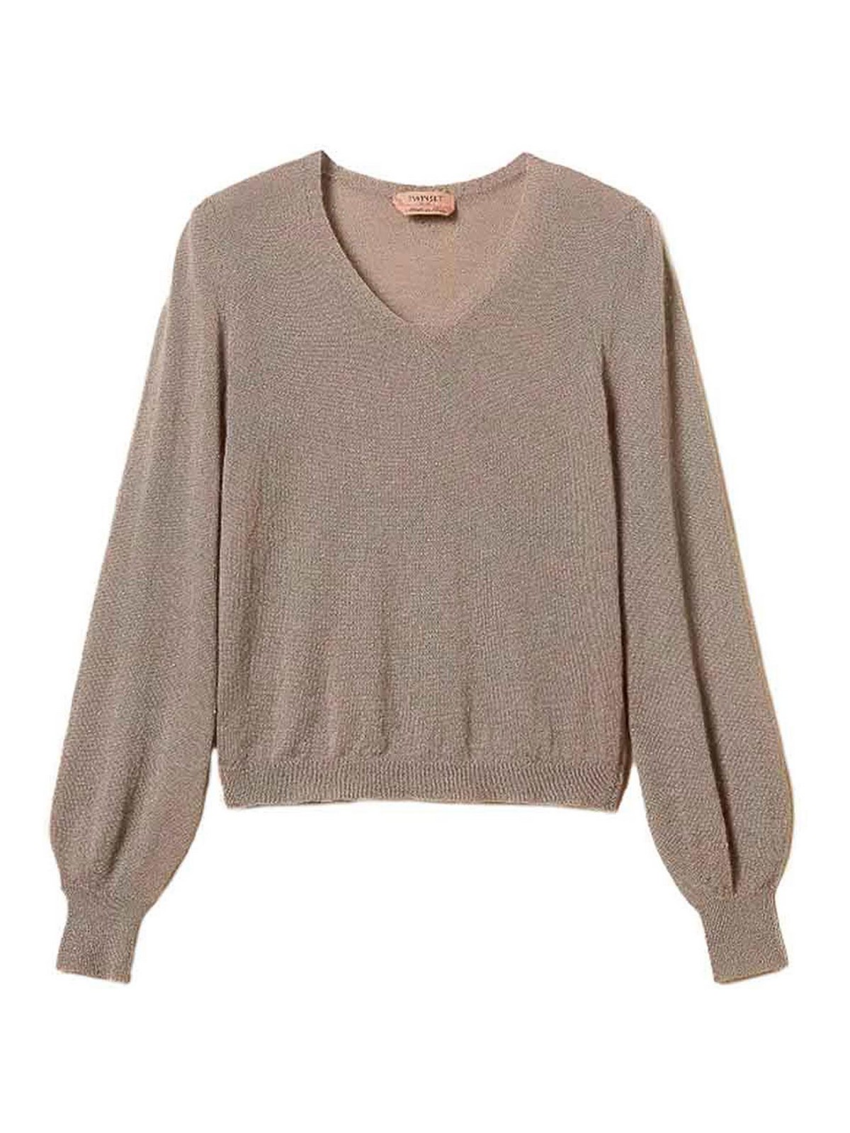 Twinset Pull À Col V - Beige