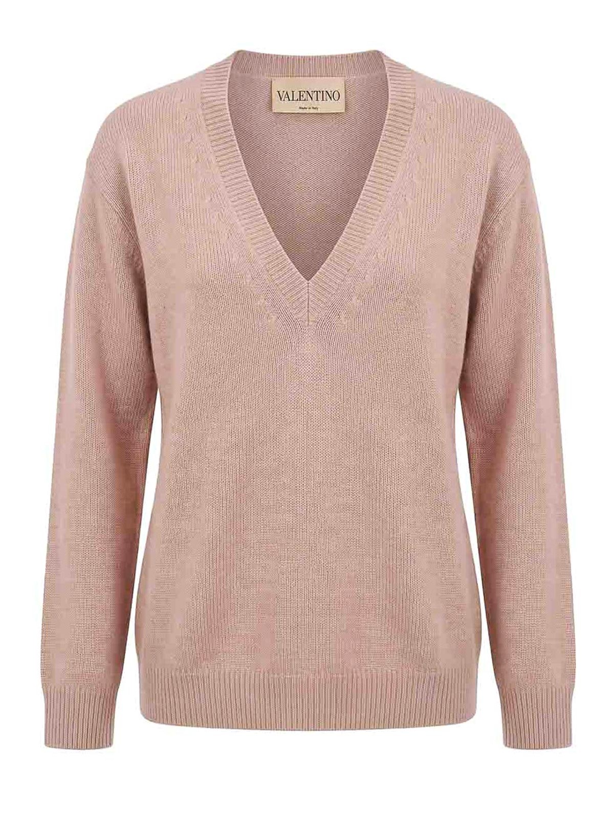 Valentino Pull Col Rond - Couleur Chair