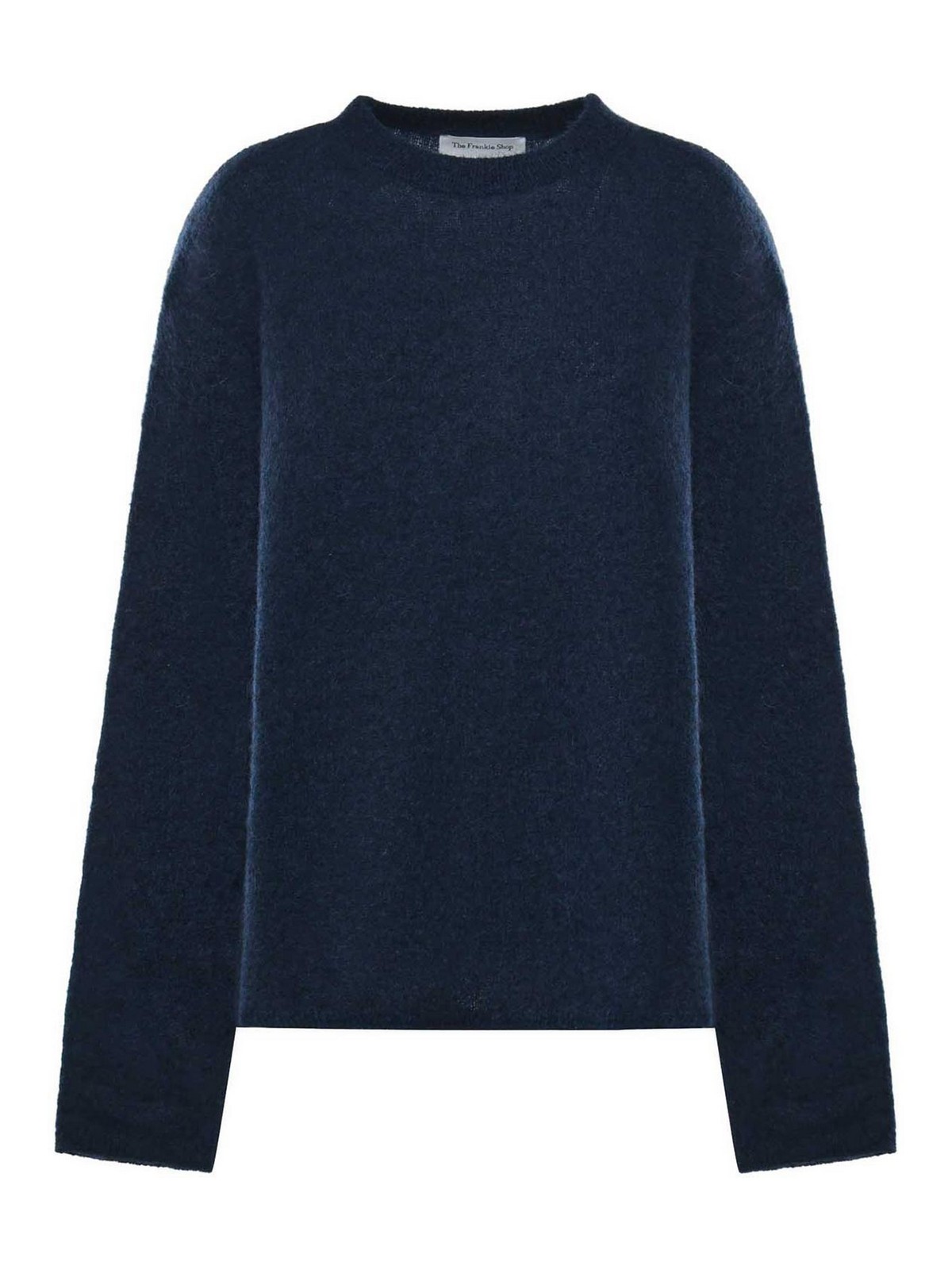 The Frankie Shop Pull Col Rond - Bleu Foncé