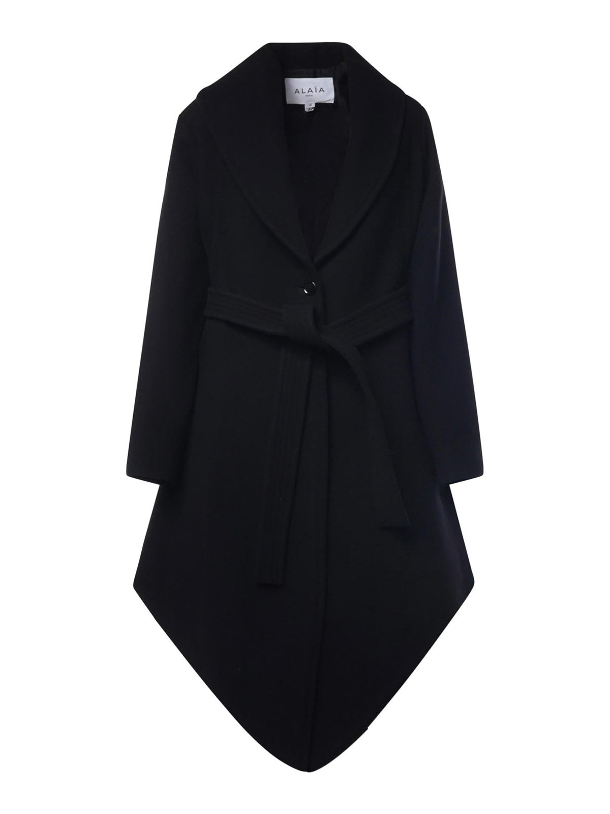 Alaïa Manteau Au Genou - Noir