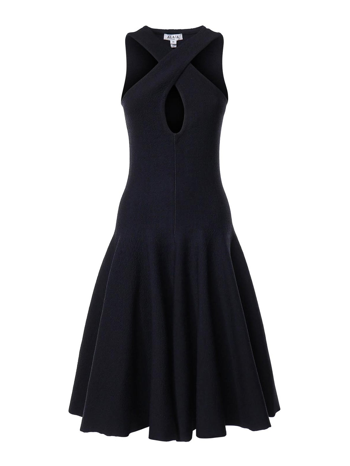 Alaïa Robe Au Genou - Bleu Foncé